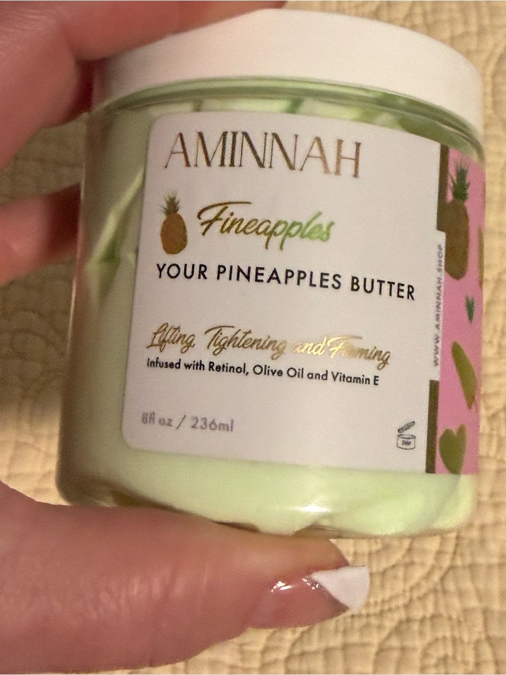 AMINNAH Pineapples body Butter! Lifting, Tightening and Firming!